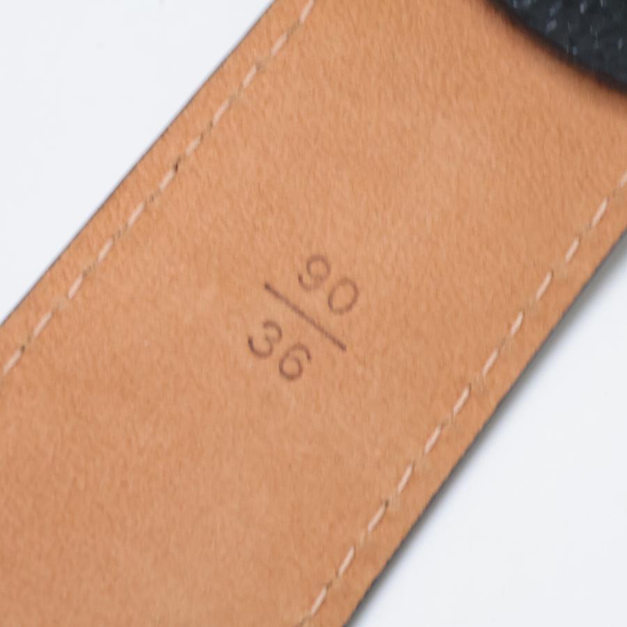 LOUIS VUITTON ルイヴィトン デザイン金具 レザー ベルト 90/36