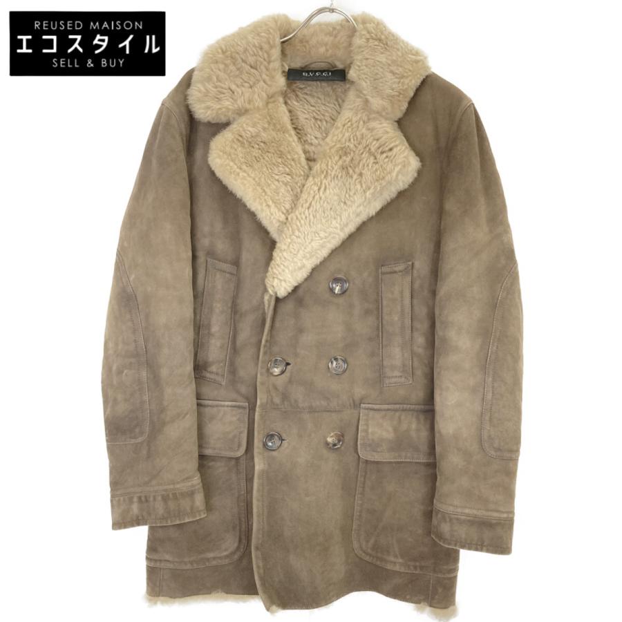 GUCCI（グッチ） ブラウン ラムムートンコート ブラウン 46 コート