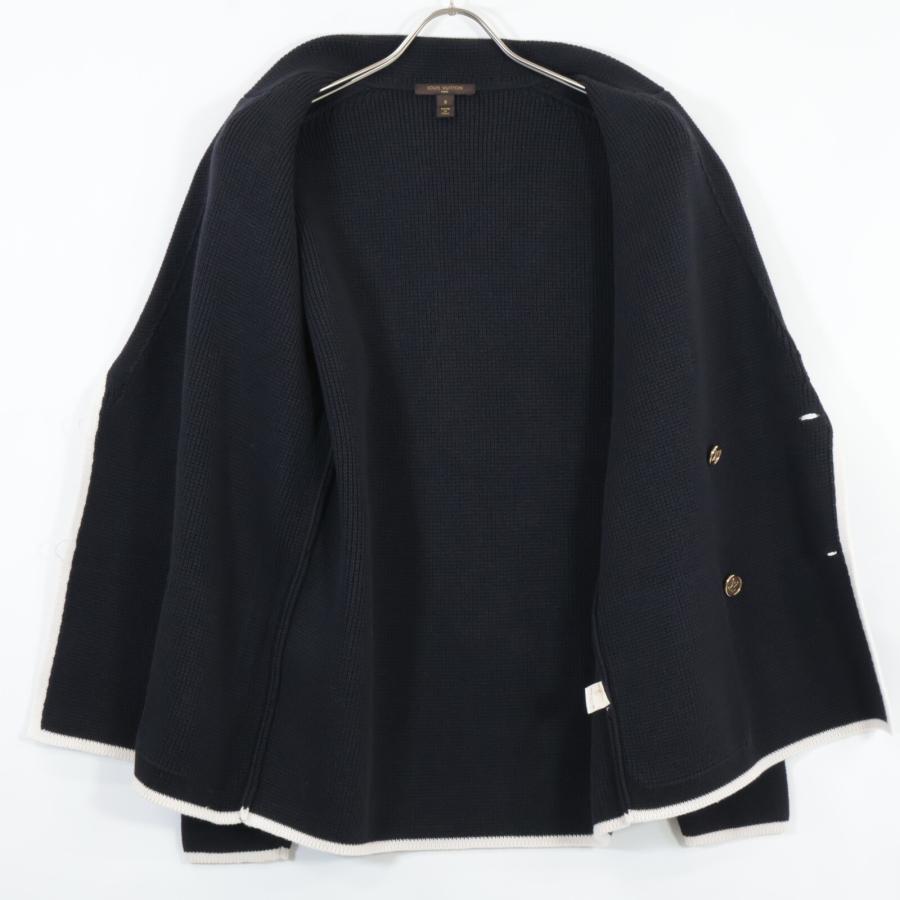 LOUIS VUITTON ルイヴィトン ブラック 金ボタン ダブルブレストニット