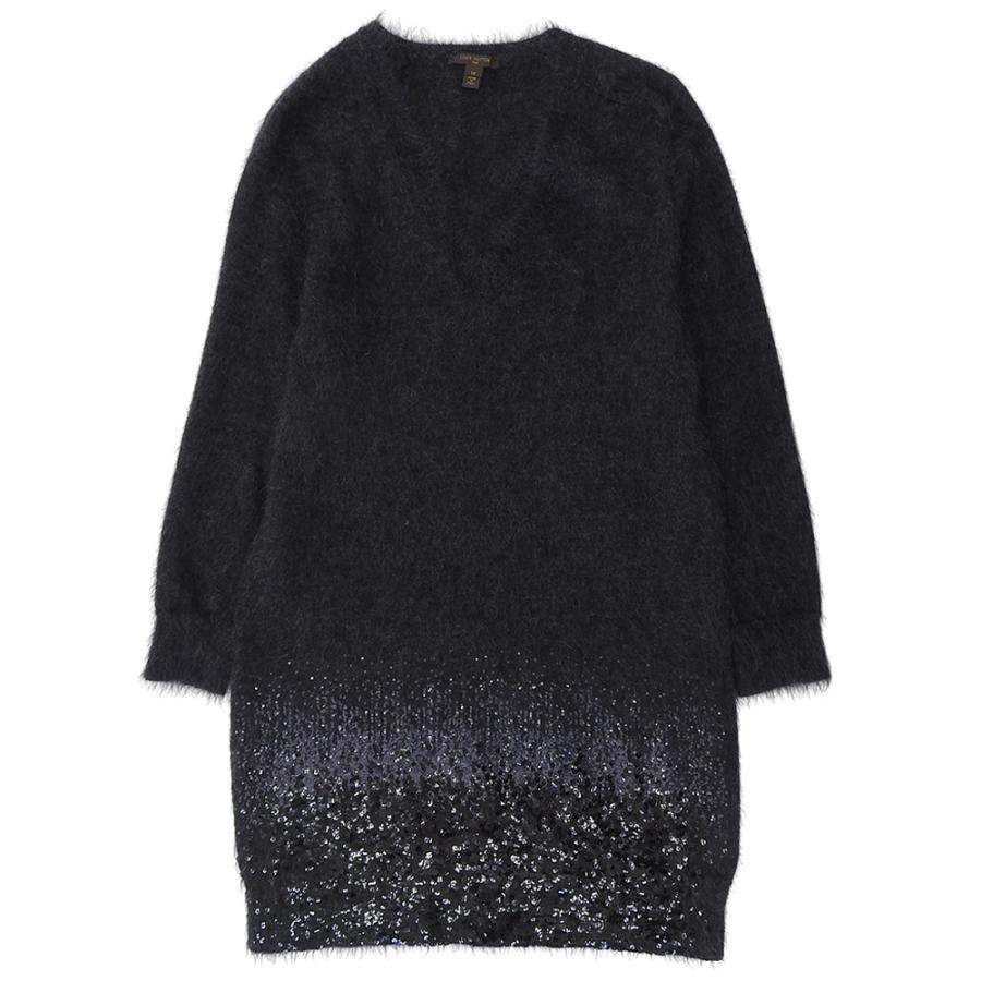 LOUIS VUITTON ルイヴィトン モヘヤ スパンコール ニット ワンピース