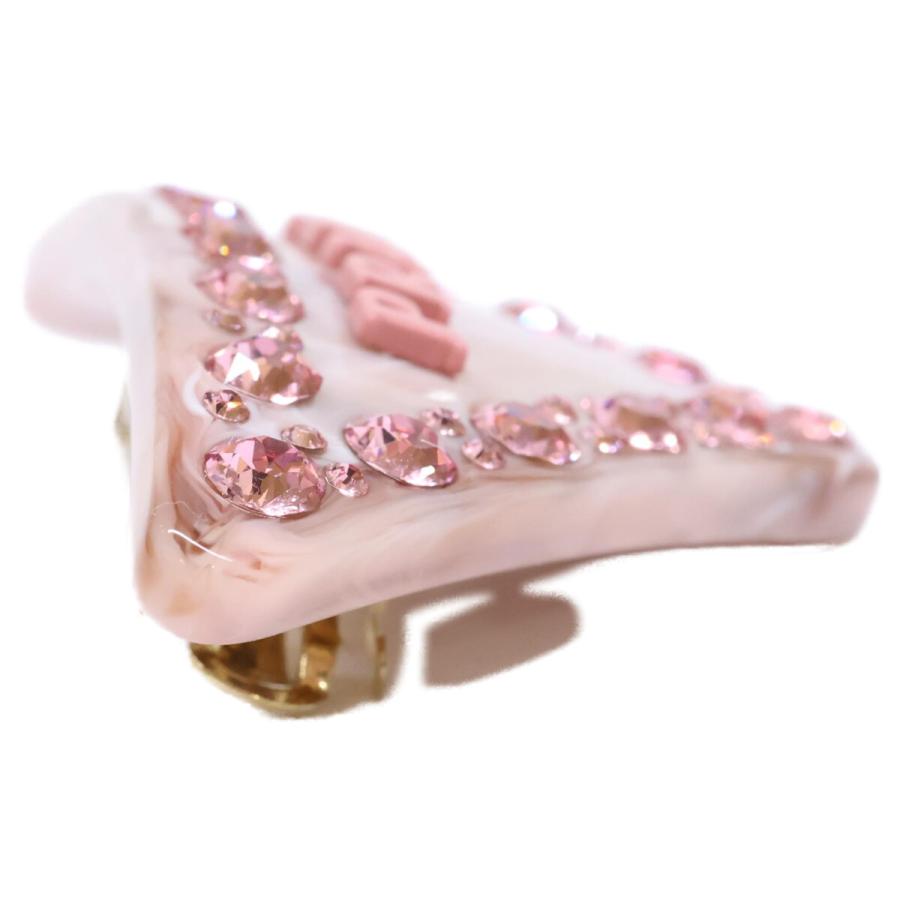 PRADA（プラダ） ラインストーン トライアングル バレッタ ヘア