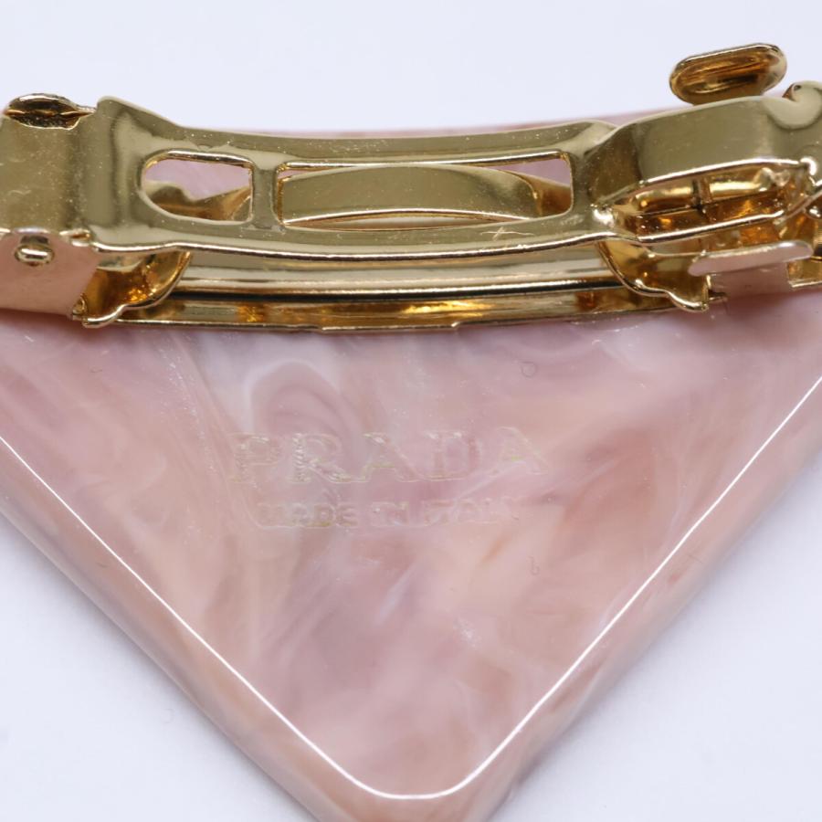 PRADA（プラダ） ラインストーン トライアングル バレッタ ヘア