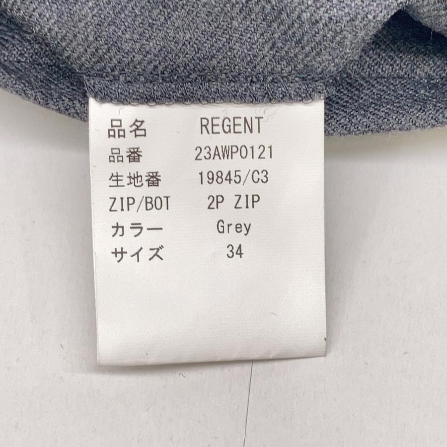 FUMIYA HIRANO フミヤヒラノ グレー REGENT トラウザーズパンツ 34