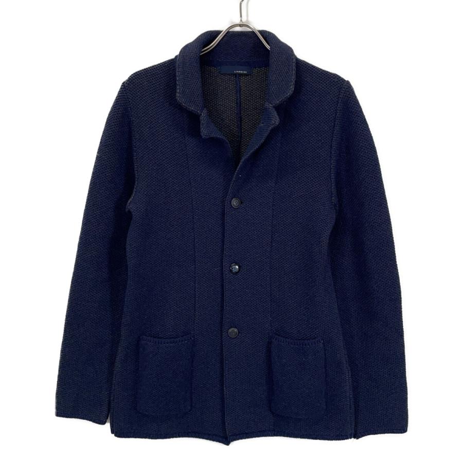 LARDINI（ラルディーニ） JFLJM03 ネイビー ニット 3Bジャケット