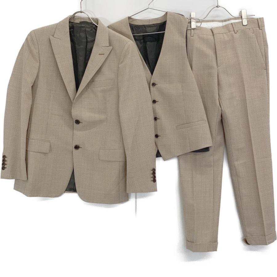 PRADA（プラダ） ベージュ UAF036 3P セットアップスーツ ベージュ 46