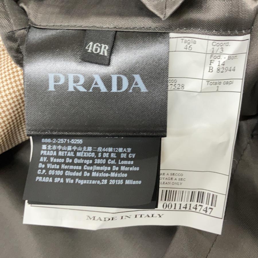 PRADA（プラダ） ベージュ UAF036 3P セットアップスーツ ベージュ 46