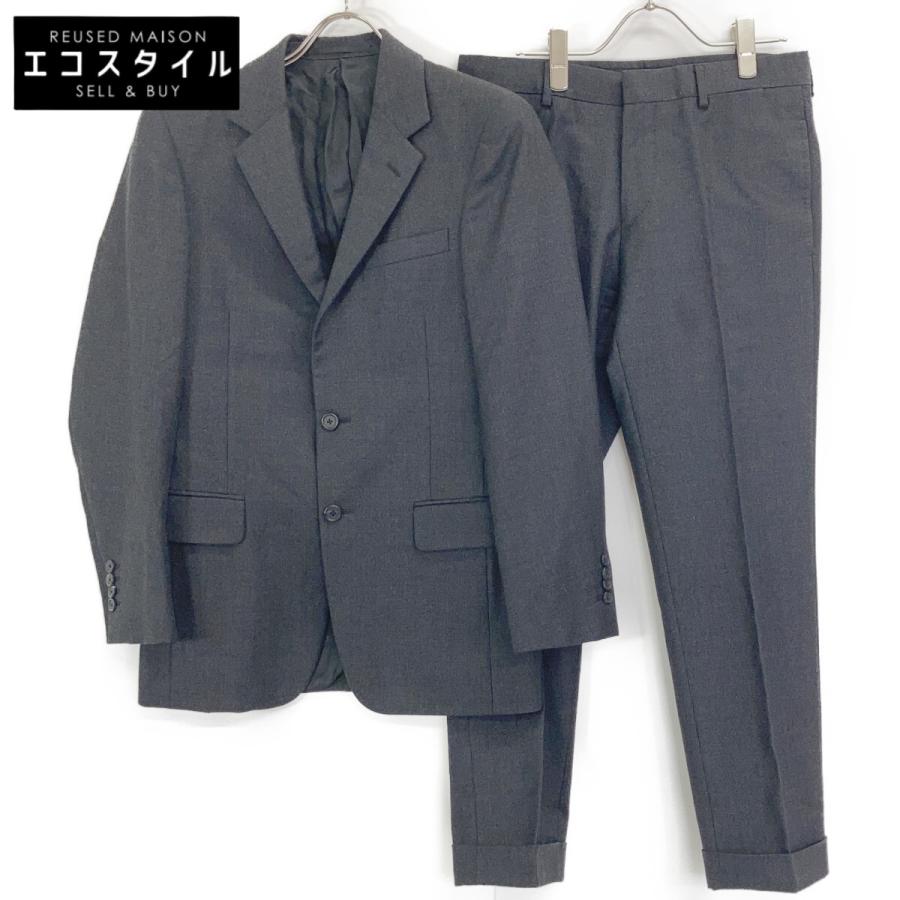 PRADA（プラダ） グレー UAF367 ウール 2Bシングル スーツ グレー 44