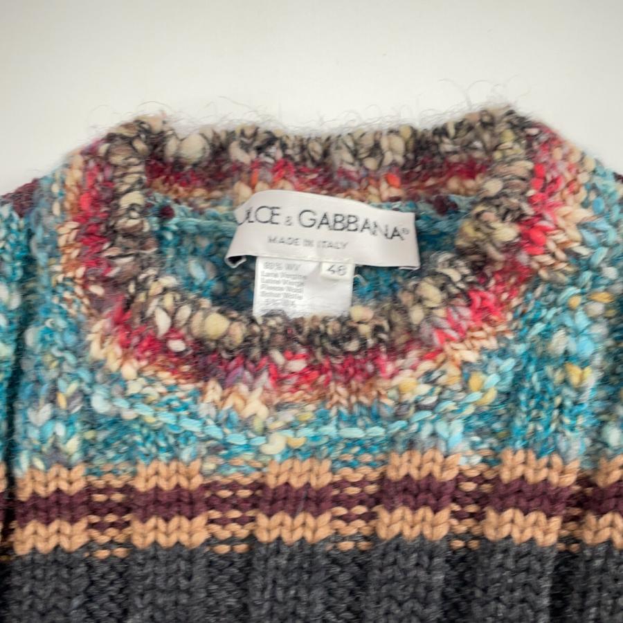 Dolce&Gabbanaドルチェアンドガッバーナ ニット セーター ボーダー DOLCE＆GABBANA ドルチェアンドガッバーナ ボーダー アンゴラウール