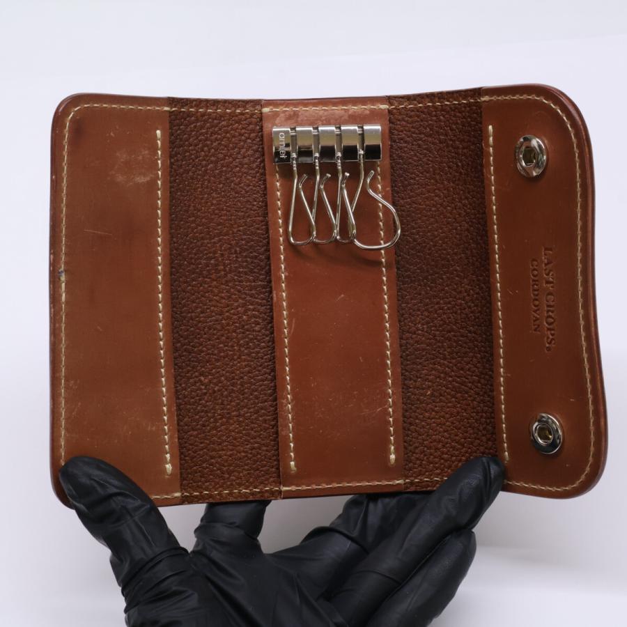 美品 LAST CROPS ラストクロップス SWIFT L シェルコードバン 4連 キー