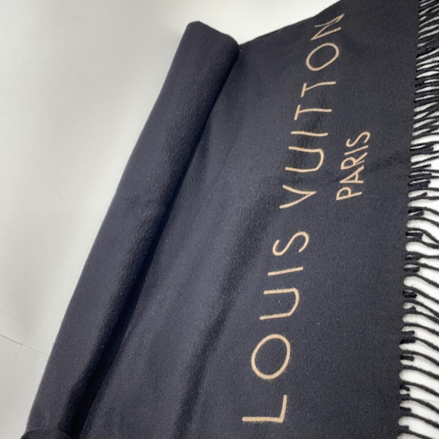 美品/国内正規 LOUIS VUITTON ルイヴィトン カシミヤ100％ ロゴ 大判