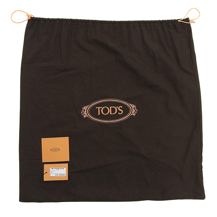 美品 TOD'S トッズ ゴンミーニ レザー ポーチ付 ショッピンッグバッグ