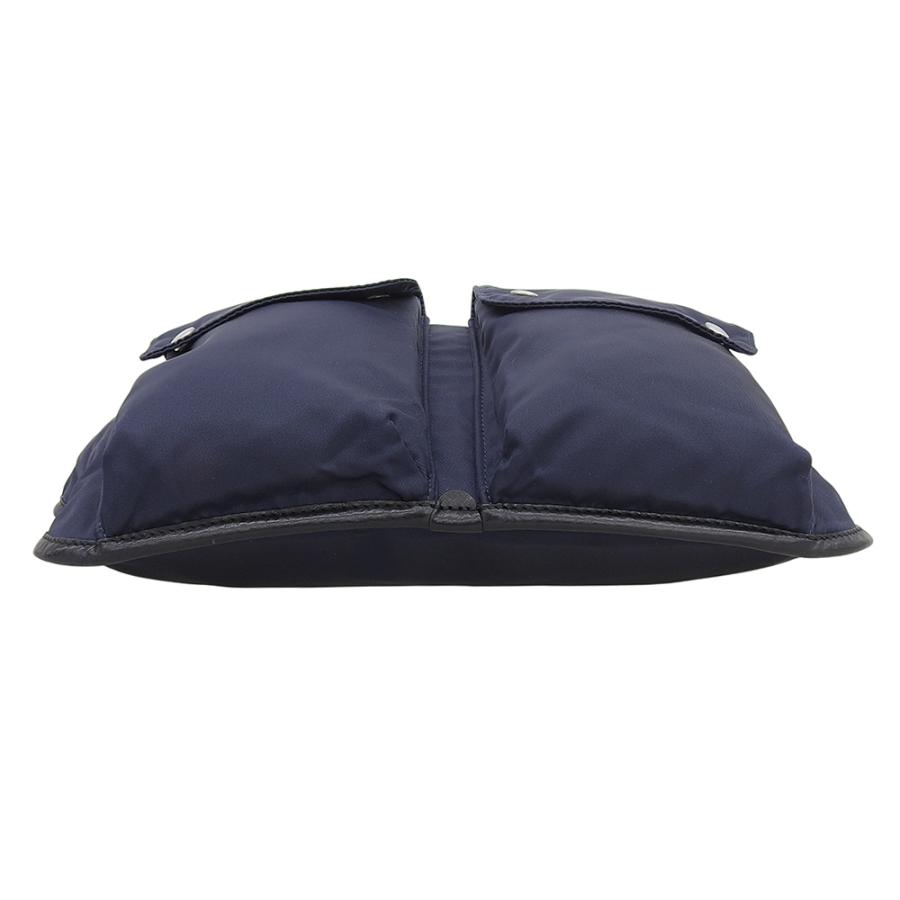 美品 Felisi フェリージ DS＋NK ナイロン×レザー ウエストバッグ メンズ ネイビー 999/1_4