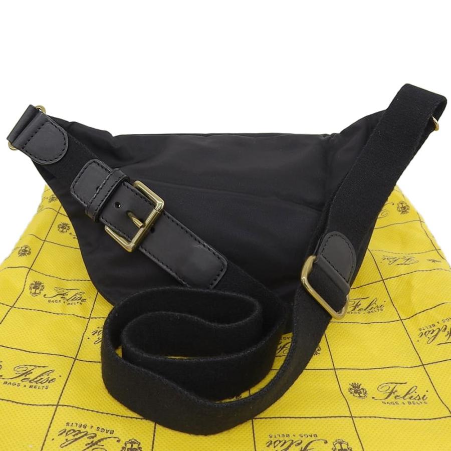 Felisi（フェリージ） 美品 ナイロン ボディバッグ メンズ ブラック