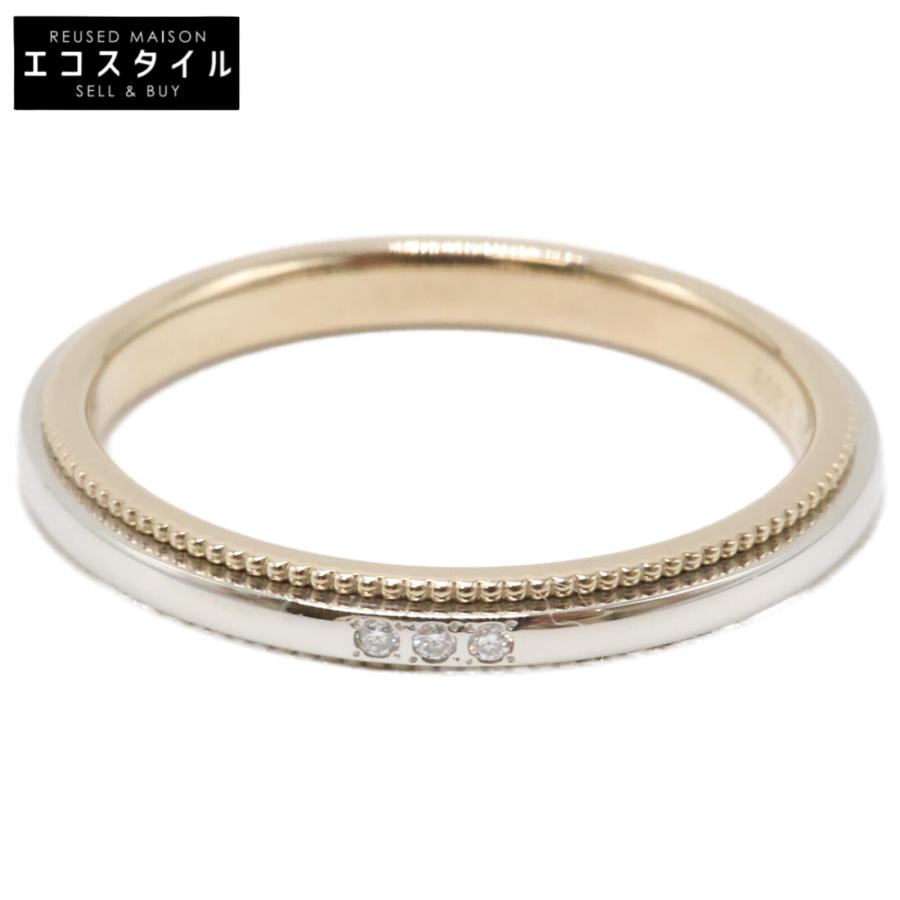 美品 Joie de treat. K18ChG Pt900 0.009 Perfected by you / Double 