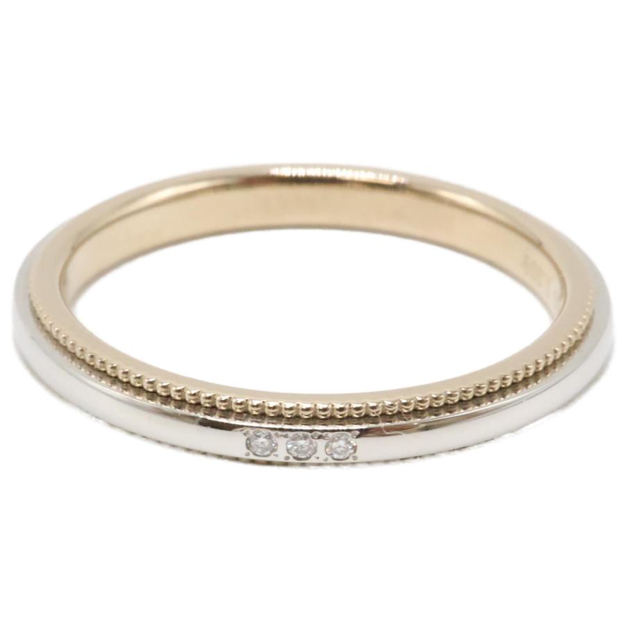 美品 Joie de treat. K18ChG Pt900 0.009 Perfected by you / Double