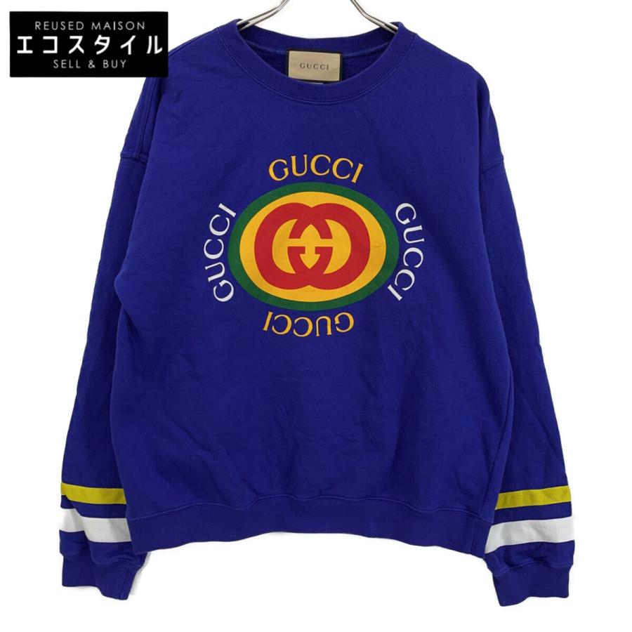 GUCCI（グッチ） パープル 747809 GGフロントロゴ スウェット パープル