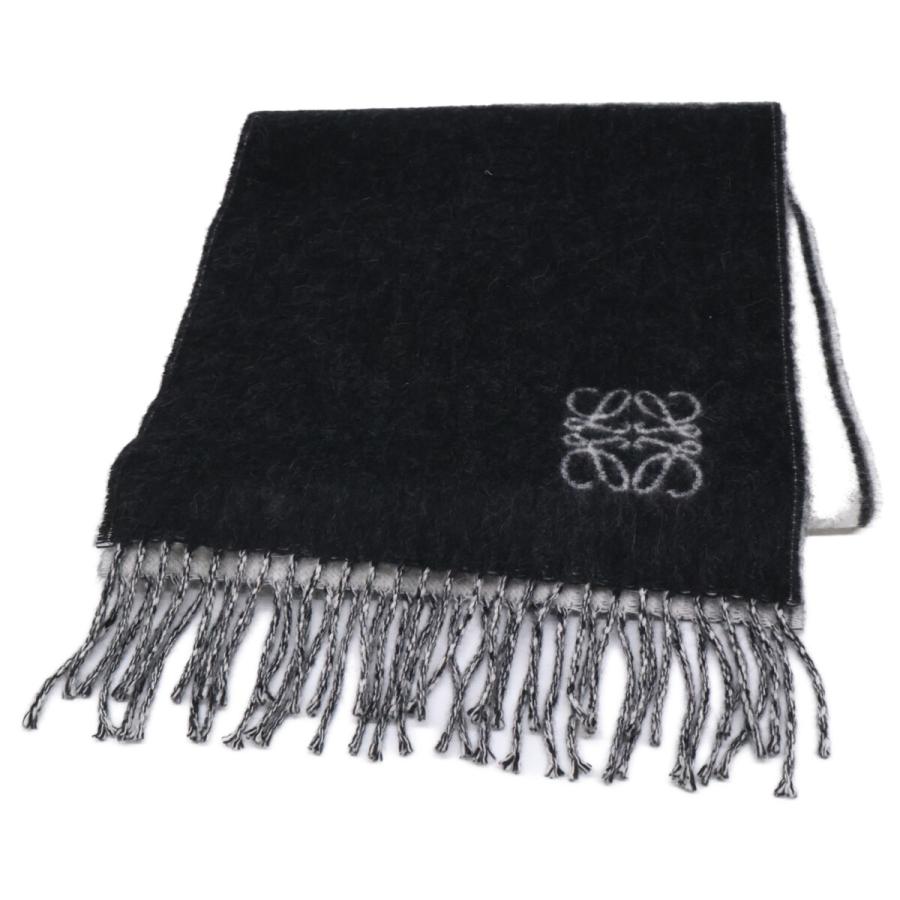 <傑作> loewe 20aw フリンジ マフラー LOEWE（ロエベ） アンゴラ/ウール アナグラム フリンジ マフラー