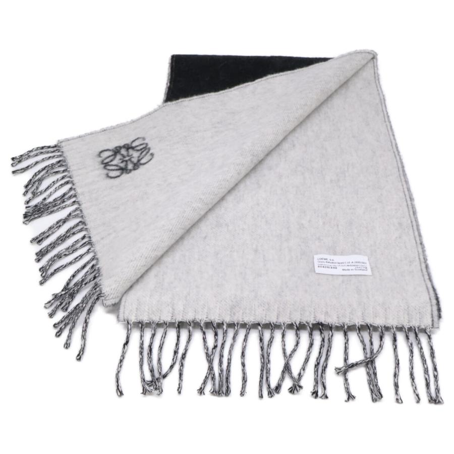 LOEWE（ロエベ） アンゴラ/ウール アナグラム フリンジ マフラー