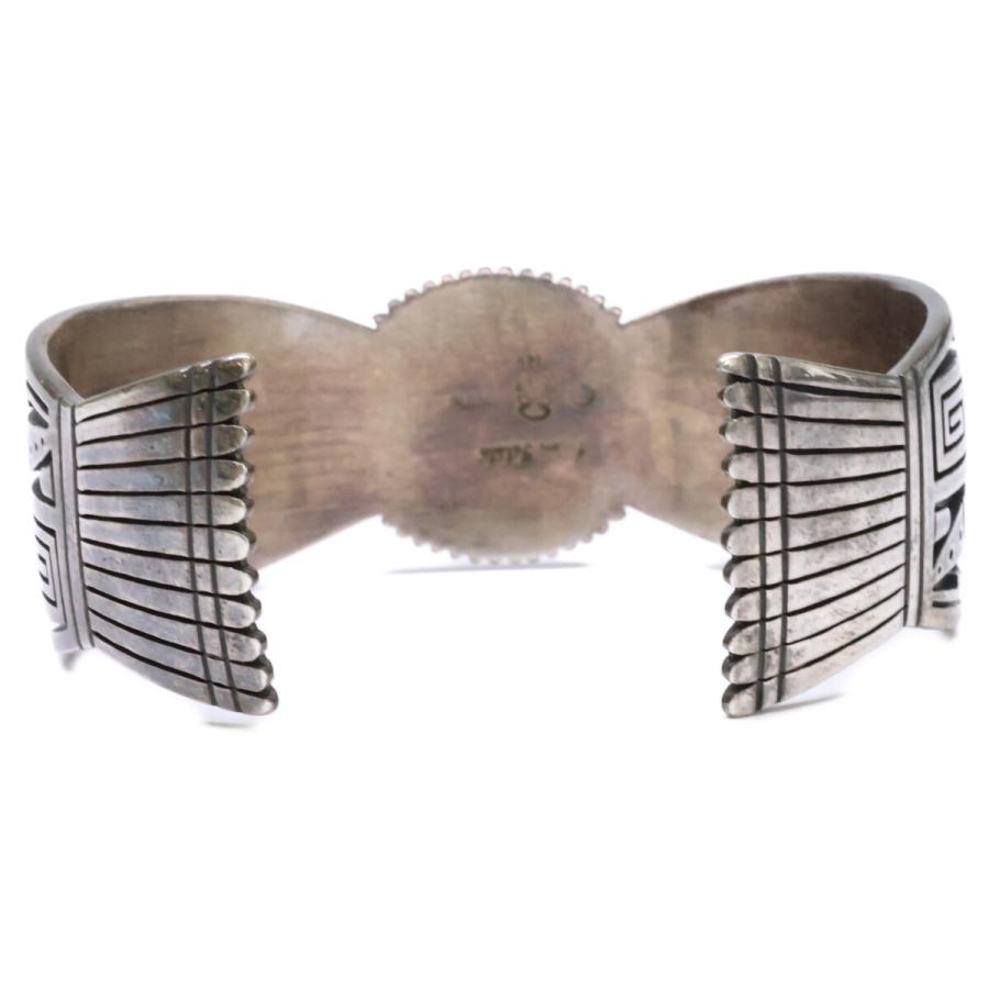 ホピ族　ジェイソンタカラ　マンインザメイズ バングル　14k Jason Takala ジェイソンタカラ STERLING 14K ホピ族 マンインザメイズ