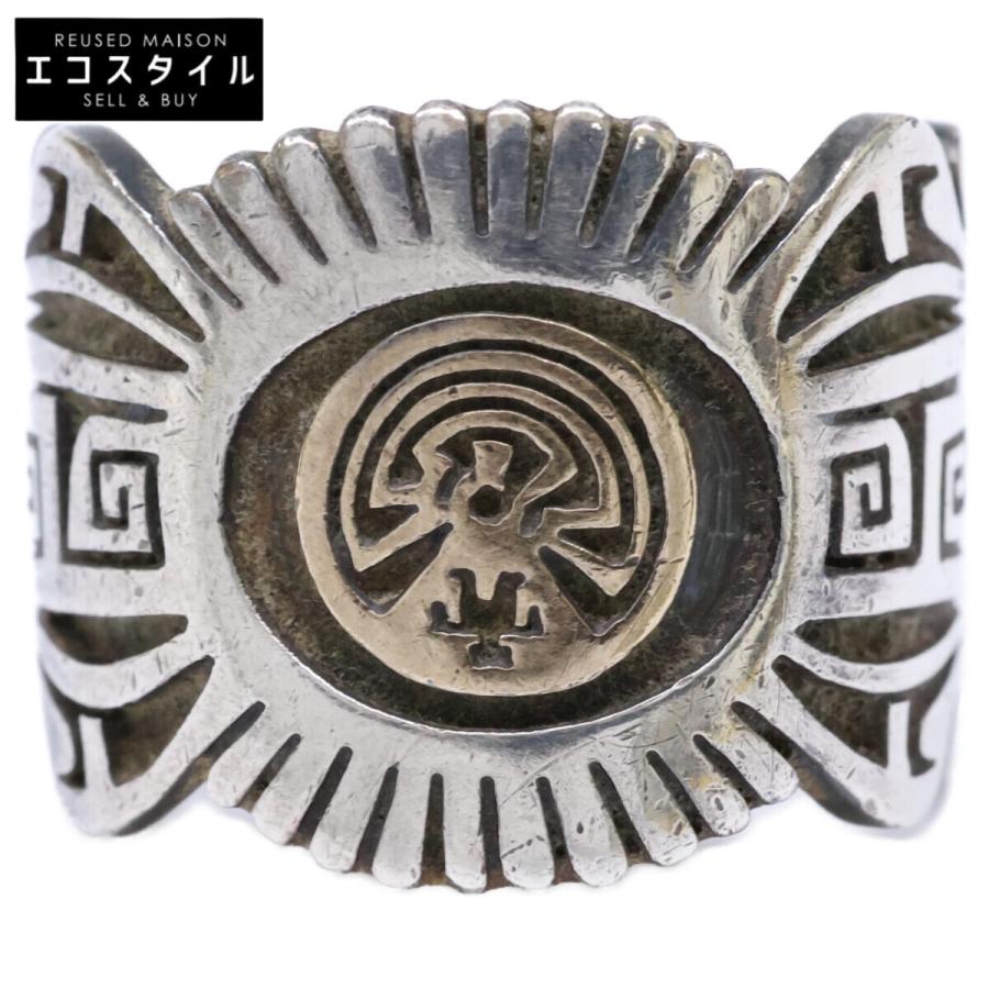 【未使用】Hopi／Jason Takala リング Jason Takala ジェイソンタカラ STERLING 14K ホピ族 マンインザメイズ