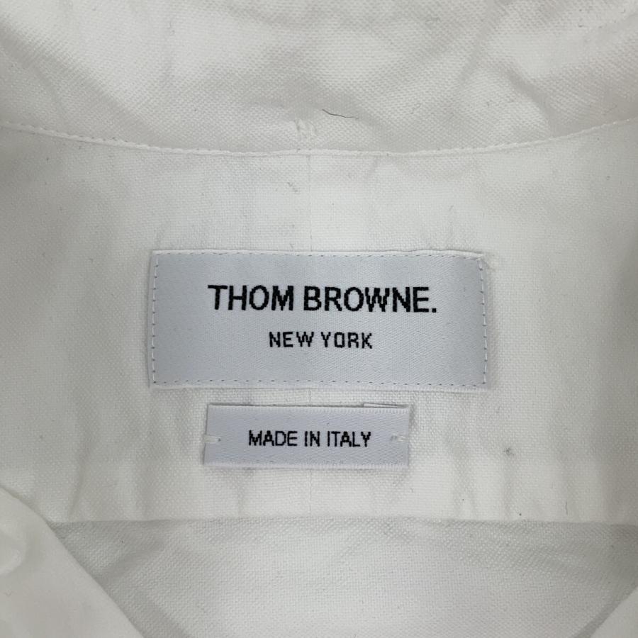 THOM BROWNE トムブラウン ホワイト FDS003A オックスフォードドレスワンピース ホワイト 38 ワンピース コットン レディース 中古の画像