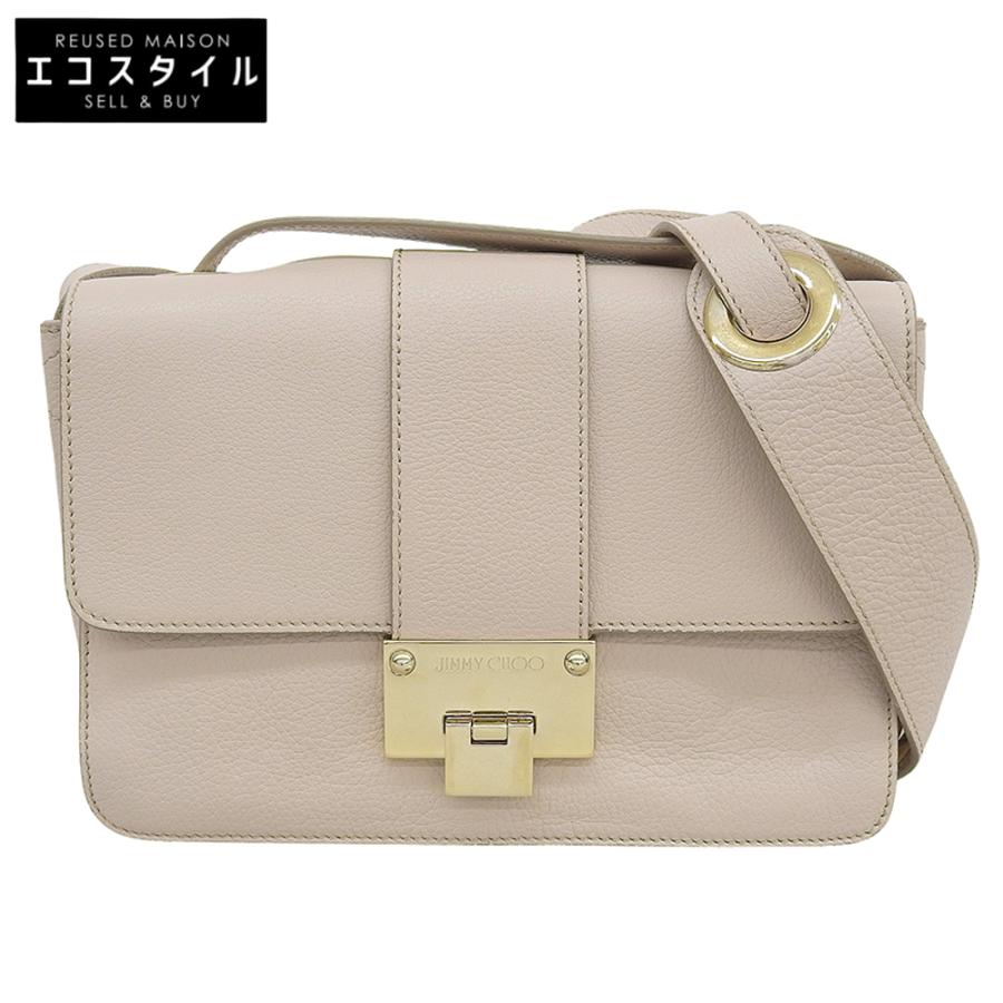 JIMMY CHOO ジミーチュウ REBEL GRC レザーショルダーバッグ レディース ベージュ JIMMY CHOO ジミーチュウ REBEL GRC レザーショルダーバッグ