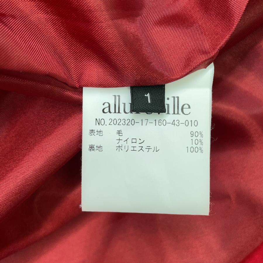 allureville アルアバイル レッド ショートビーバーファネルネック