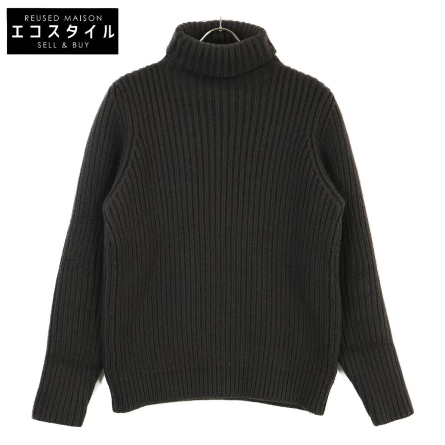 HERMES カシミヤ100% タートルネックニット ブラック XS 国内正規/ HERMES エルメス GT.BRITAIN カシミヤ100％ タートルネック