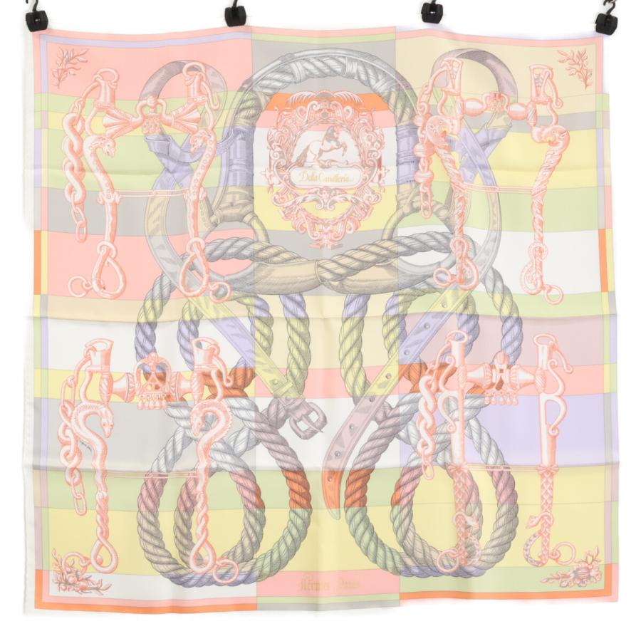 新品同様 HERMES エルメス DELLA CAVALLERIA デッラ カヴァッレリア シルク スカーフ レディース