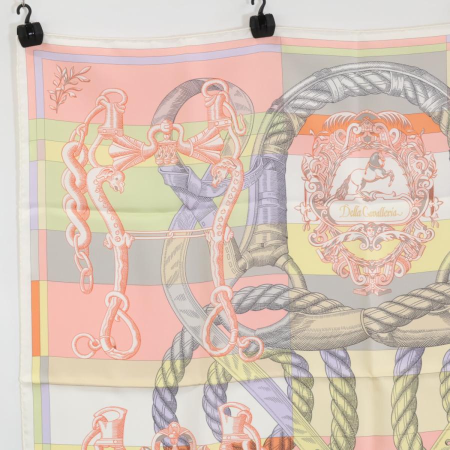 新品同様 HERMES エルメス DELLA CAVALLERIA デッラ カヴァッレリア シルク スカーフ レディース
