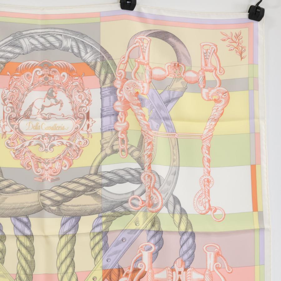 新品同様 HERMES エルメス DELLA CAVALLERIA デッラ カヴァッレリア シルク スカーフ レディース