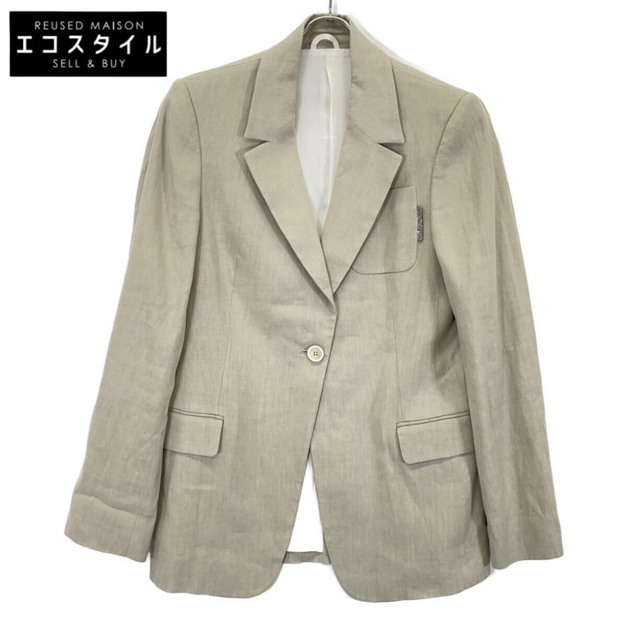BRUNELLO CUCINELLI グレー ジャケット シルク混 46 BRUNELLO CUCINELLI ブルネロクチネリ グレー シルク混 テーラード