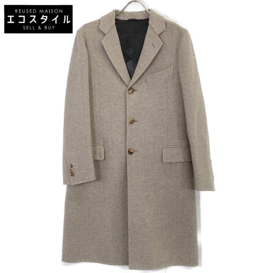 Belvest ベルベスト ベージュ PT13DBA ウールチェスターコート 46