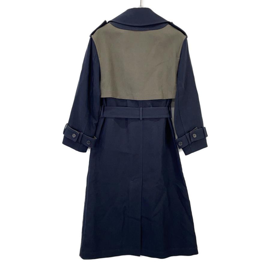 3.1 Phillip lim スリーワンフィリップリム P232-80001CLO ネイビー×カーキ トレンチコート コート XS レディース