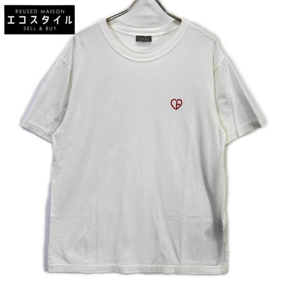 美品/ DIOR ディオール 493J696E0677 CDハート クルーネックTシャツ L