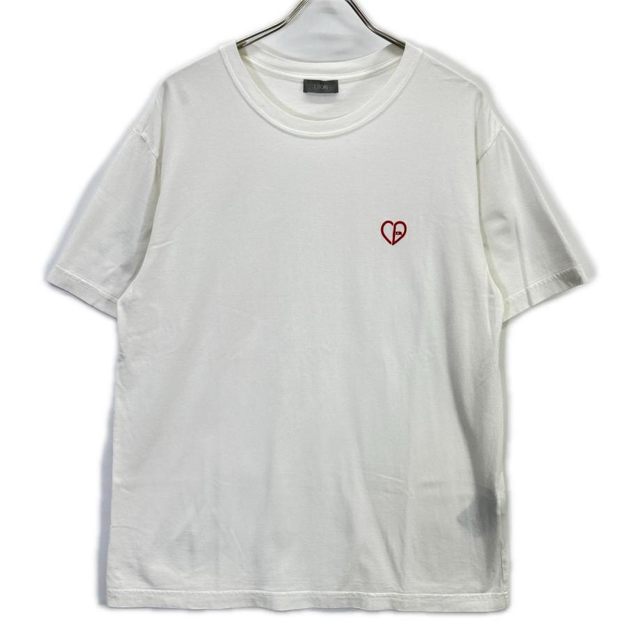 美品/ DIOR ディオール 493J696E0677 CDハート クルーネックTシャツ L