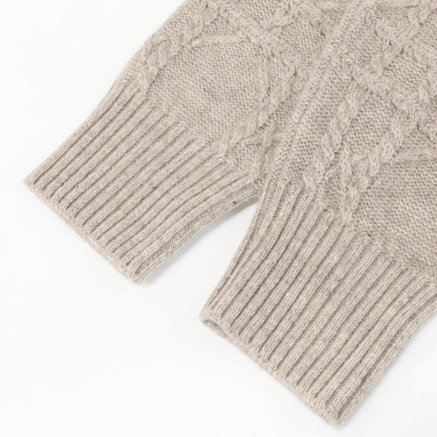 美品 国内正規   DIOR ディオール 513M627A7017 ディオールアイコン カナージュ ケーブルニット リネンxカシミヤセーター M メンズの画像