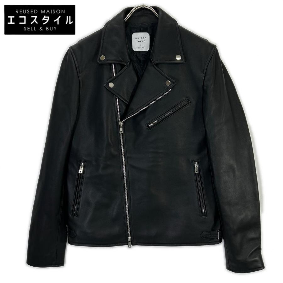 【美品】UNITED TOKYO ラムレザー ジャケット ブラック M UNITED TOKYO（ユナイテッドトウキョウ） 133552002 ブラック
