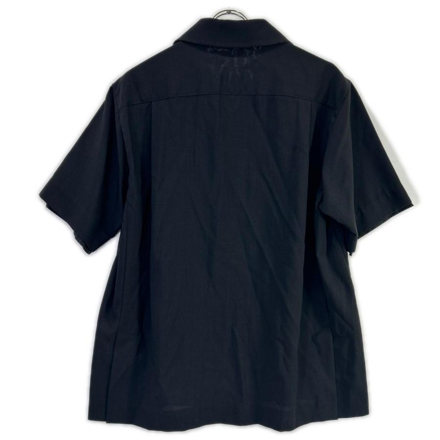 sacai（サカイ） 21-02458M レイヤードスーチング シャツ ブラック 1