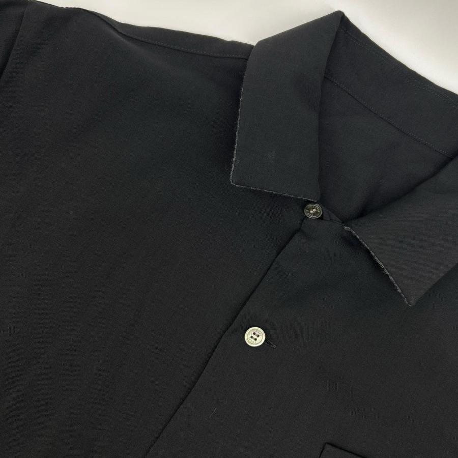sacai（サカイ） 21-02458M レイヤードスーチング シャツ ブラック 1