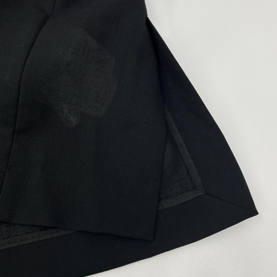 sacai（サカイ） 21-02458M レイヤードスーチング シャツ ブラック 1