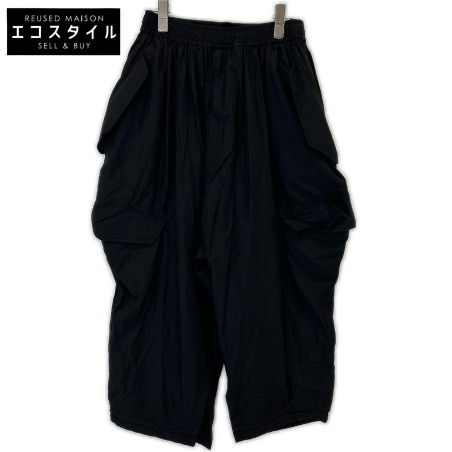 JULIUS ユリウス 737PAM2 ブラック ワイドパラシュートパンツ ブラック