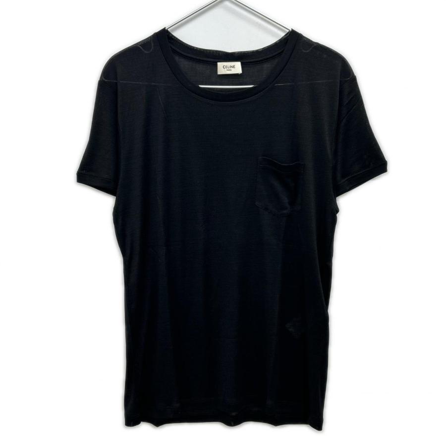 CELINE（セリーヌ） 2X384700D T-SHIRT IN SILK JERSEY ブラック T
