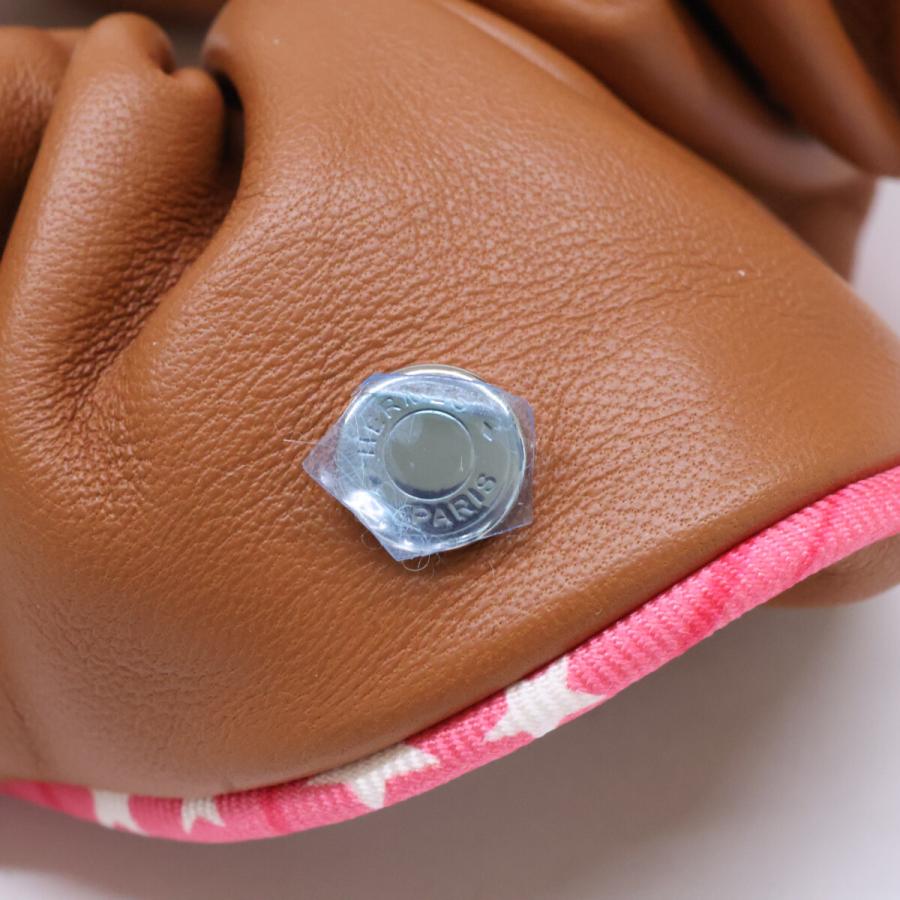 美品 HERMES エルメス H241028G 37TU クラウディア アニョー・ナパリゼ シュシュ ヘアアクセサリー レディースの画像