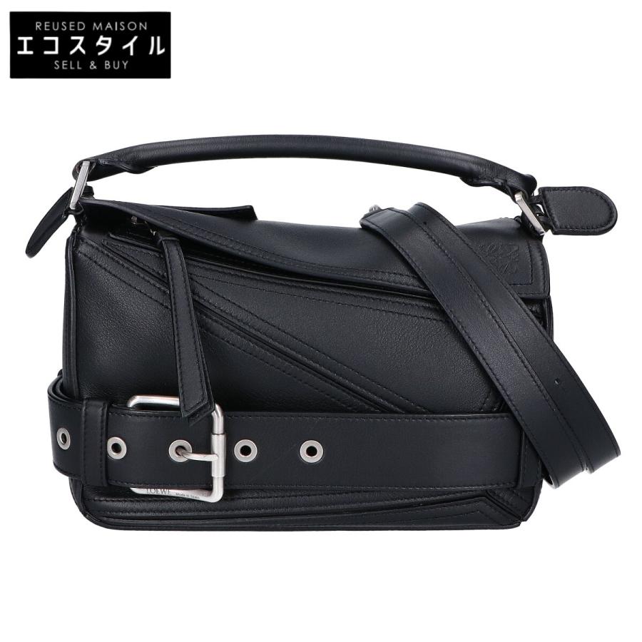 LOEWE ロエベ  25AW A510S21XC7 ﾊﾟｽﾞﾙ ﾊﾞｲｶｰ ｽﾓｰﾙ ﾌﾞﾗｯｸ - LOEWE（ロエベ） 美品 25AW A510S21XC7 パズル バイカー スモール