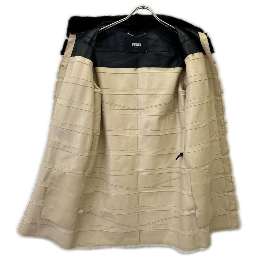 FENDI（フェンディ） 美品/ FNF93C ウエストベルト ミンク コート 38 
