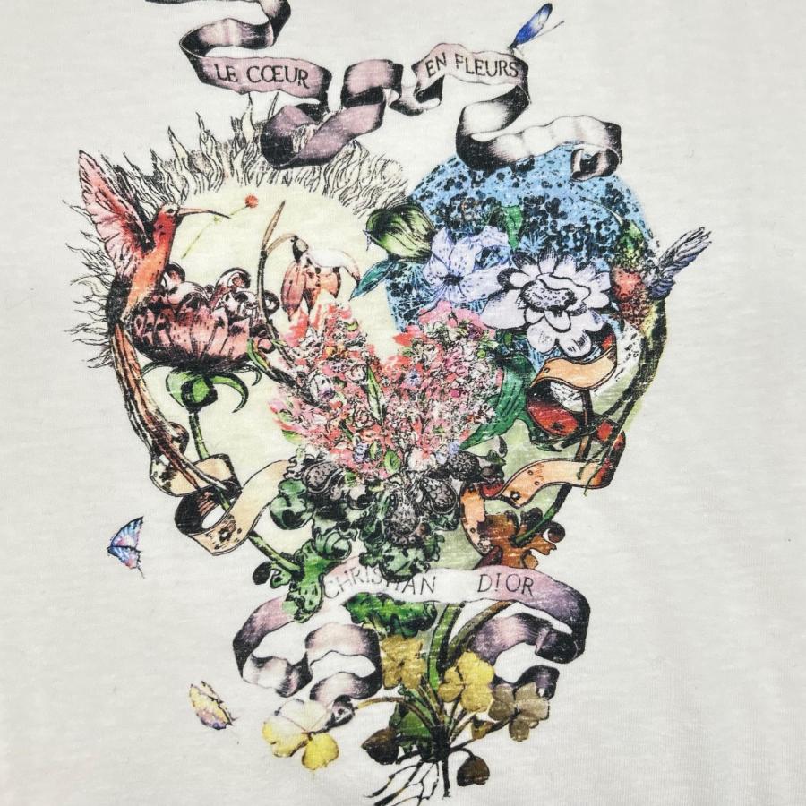 Christian Dior クリスチャンディオール  113T03A4473 DIOR Le Coeur En Fleurs ﾌﾗﾜｰ Tｼｬﾂ XS Christian Dior クリスチャンディオール 113T03A4473 DIOR Le Coeur En