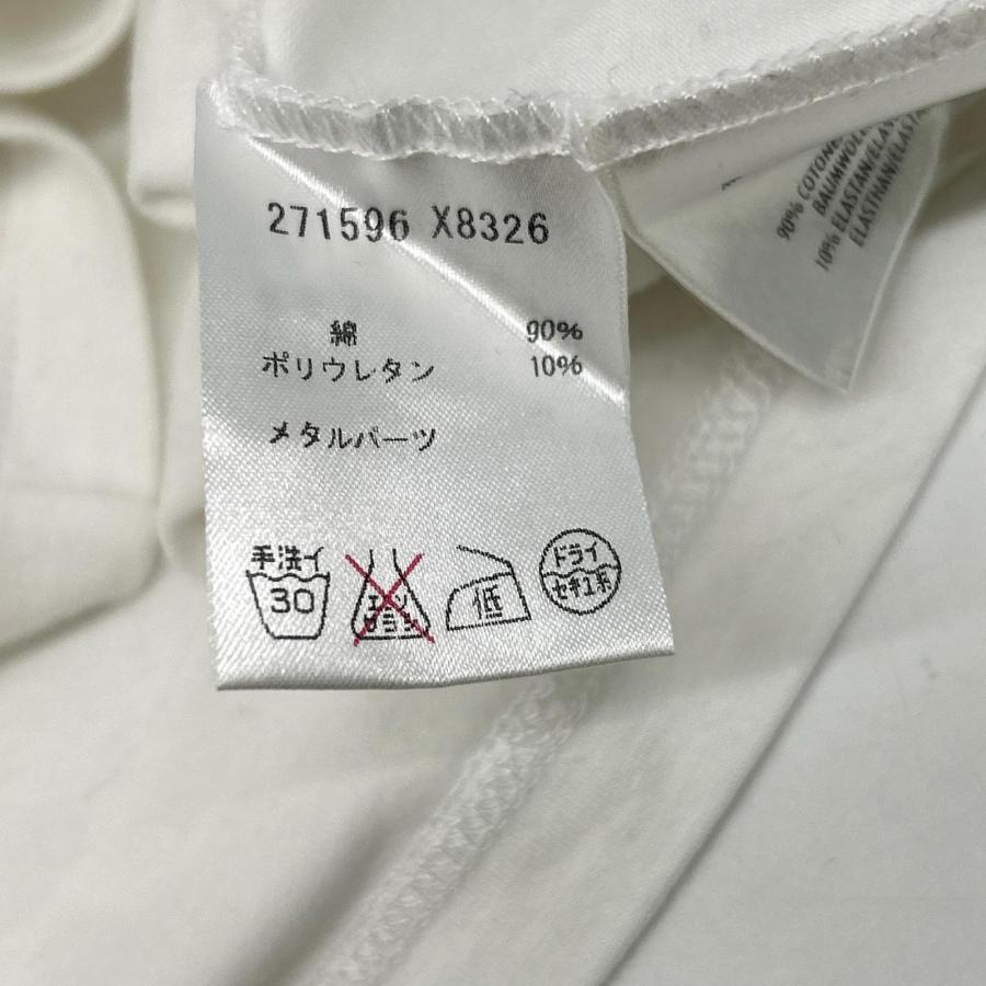 GUCCI グッチ  271596 GGｳｪﾌﾞﾘﾎﾞﾝ ﾎﾜｲﾄ ｸﾙｰﾈｯｸ Tｼｬﾂ XS GUCCI（グッチ） 271596 GGウェブリボン ホワイト クルーネック T