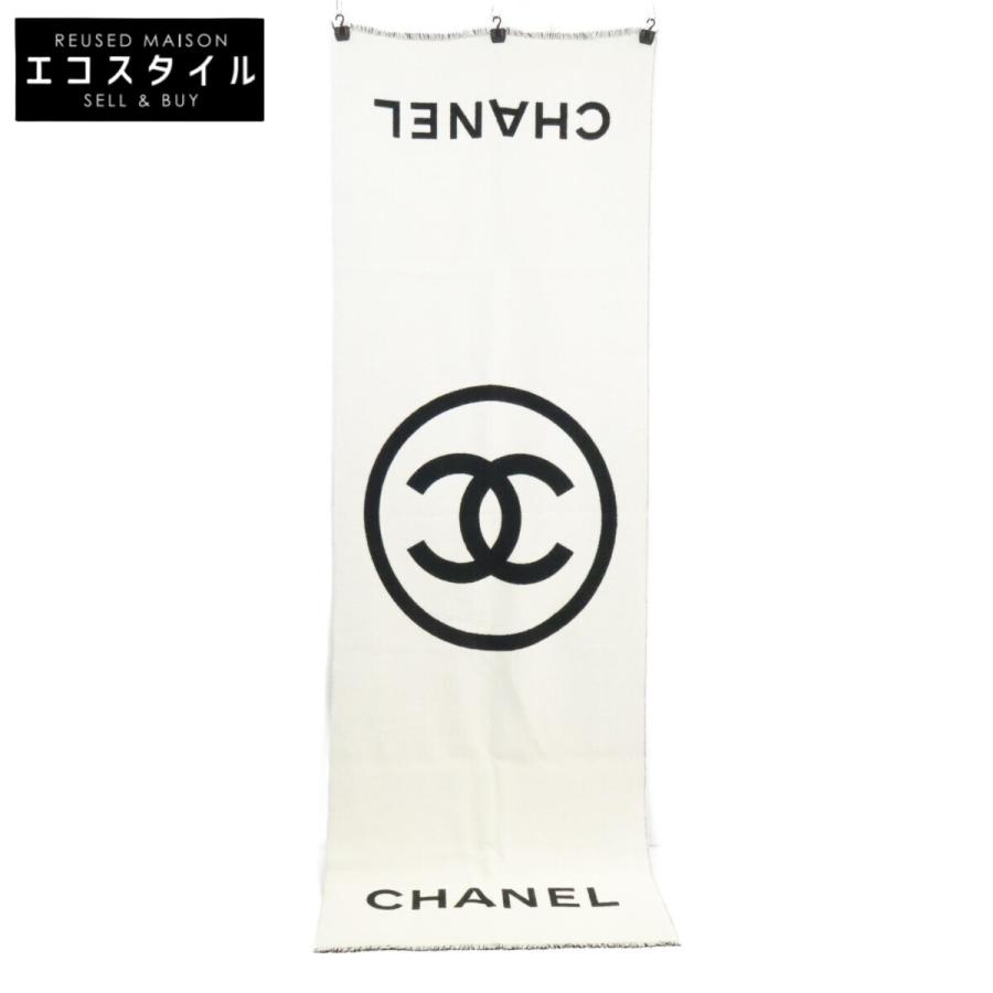 美品♡CHANEL♡ブランケット 大判 正規品 CHANEL（シャネル） ココマーク カシミヤ 大判ショール/ブランケット