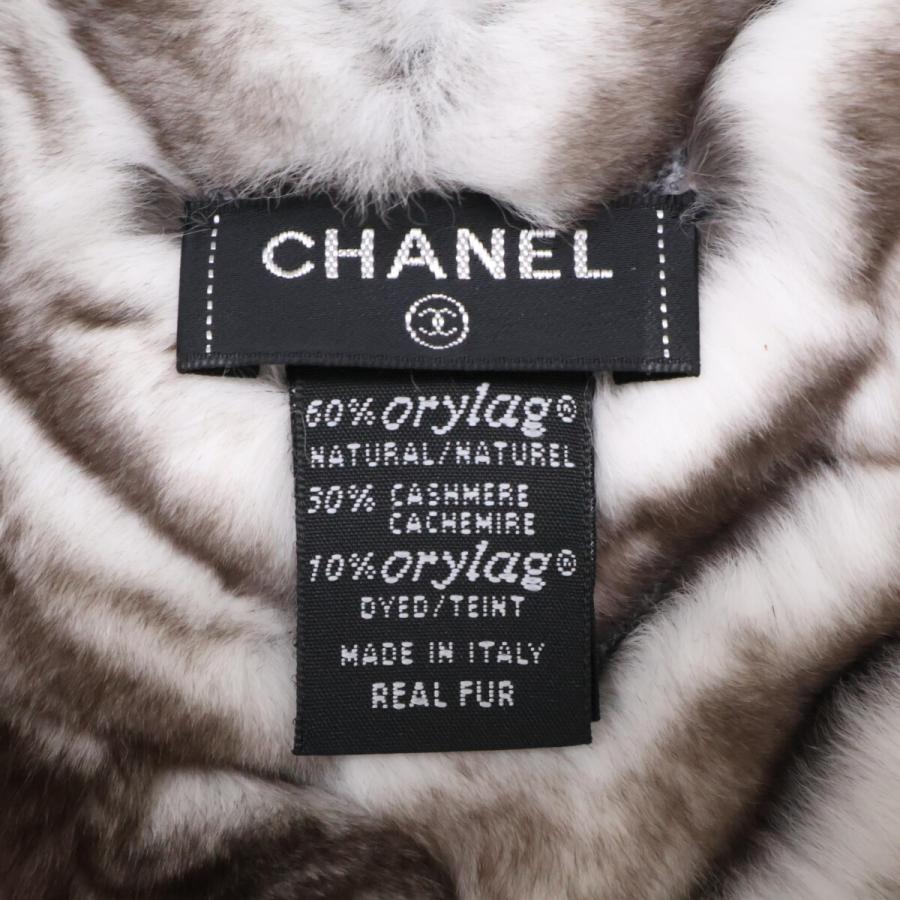 CHANEL（シャネル） 美品 オリラグ×カシミヤ リアルファー 両端ココ
